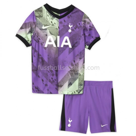 Günstige Fußball Trikotsatz Tottenham Hotspur Kinder Ausweichtrikot 2021-2022 Kurzarm