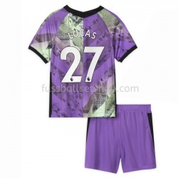 Günstige Fußball Trikotsatz Tottenham Hotspur Lucas Moura 27 Kinder Ausweichtrikot 2021-2022 Kurzarm