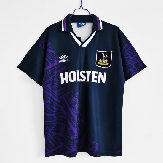 Günstige Fußball Trikotsatz Tottenham Hotspur Retro Auswärtstrikot 1994-1995 Kurzarm
