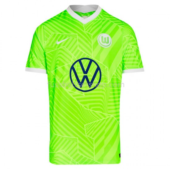 Günstige Fußball Trikotsatz VFL Wolfsburg Heimtrikot 2021-2022 Kurzarm