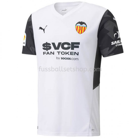 Günstige Fußball Trikotsatz Valencia CF Heimtrikot 2021-2022 Kurzarm