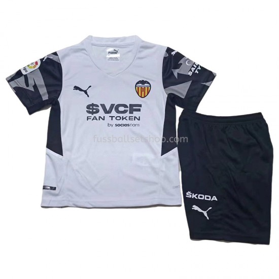 Günstige Fußball Trikotsatz Valencia CF Kinder Heimtrikot 2021-2022 Kurzarm