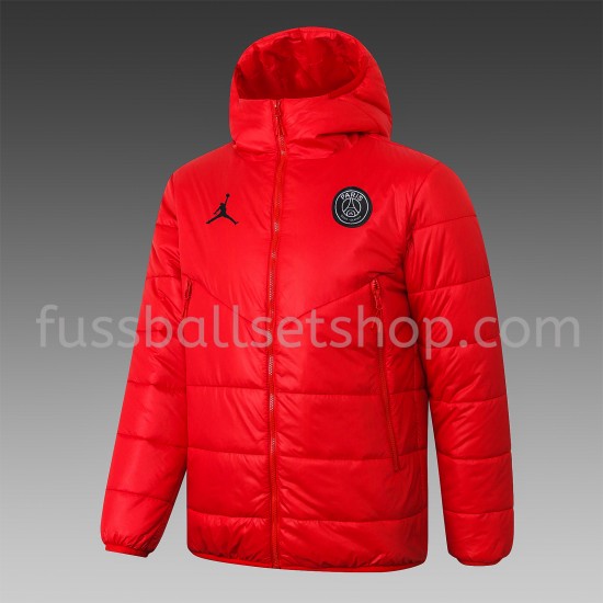Paris Saint-Germain Fußball Daunenjacke Rot - Herren