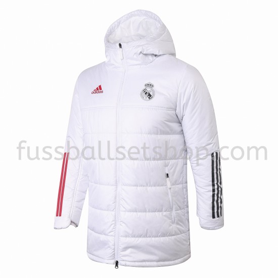 Real Madrid Fußball Daunenjacke Weiß - Herren