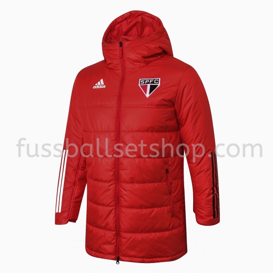 Sao Paulo Fußball Daunenjacke Rot - Herren