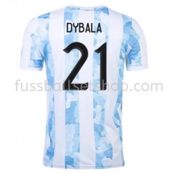 Günstige Fußball Trikotsatz Argentinien Dybala 21 Heimtrikot 2021 Kurzarm