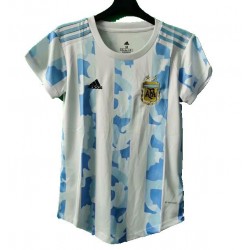 Günstige Fußball Trikotsatz Argentinien Frauen Heimtrikot 2021 Kurzarm