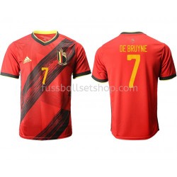 Günstige Fußball Trikotsatz Belgien De Bruyne 7 Heimtrikot EM 2020 Kurzarm