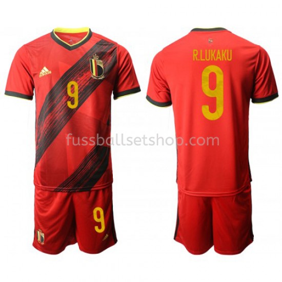 Günstige Fußball Trikotsatz Belgien Romelu Lukaku 9 Heimtrikot EM 2020 Kurzarm