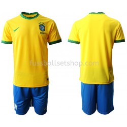 Günstige Fußball Trikotsatz Brasilien Kinder Heimtrikot 2020-2021 Kurzarm