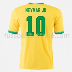 Günstige Fußball Trikotsatz Brasilien Neymar JR 10 Heimtrikot 2020-2021 Kurzarm