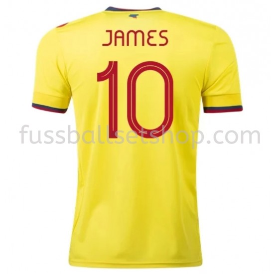Günstige Fußball Trikotsatz Kolumbien James 10 Heimtrikot 2020-2021 Kurzarm