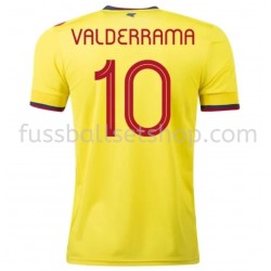 Günstige Fußball Trikotsatz Kolumbien Valderrama 10 Heimtrikot 2020-2021 Kurzarm