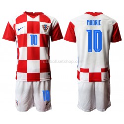 Günstige Fußball Trikotsatz Kroatien Luka Modrić 10 Kinder Heimtrikot EM 2020 Kurzarm