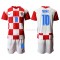 Günstige Fußball Trikotsatz Kroatien Luka Modrić 10 Kinder Heimtrikot EM 2020 Kurzarm