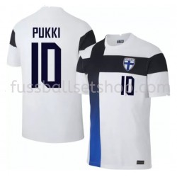Günstige Fußball Trikotsatz Finnland Teemu Pukki 10 Heimtrikot EM 2020 Kurzarm