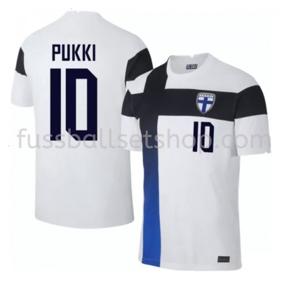 Günstige Fußball Trikotsatz Finnland Teemu Pukki 10 Heimtrikot EM 2020 Kurzarm