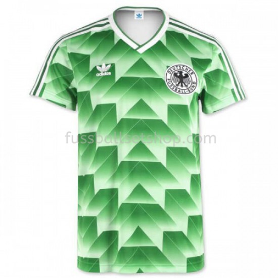 Günstige Fußball Trikotsatz Deutschland Retro Auswärtstrikot 1990 Kurzarm