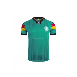 Günstige Fußball Trikotsatz Deutschland Retro Auswärtstrikot 1992 Kurzarm
