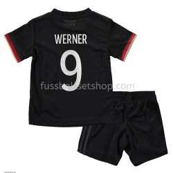 Günstige Fußball Trikotsatz Deutschland Timo Werner 9 Kinder Auswärtstrikot EM 2020 Kurzarm