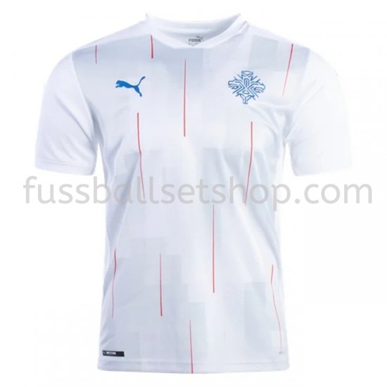 Günstige Fußball Trikotsatz Island Auswärtstrikot 2020-2021 Kurzarm