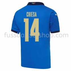Günstige Fußball Trikotsatz Italien Federico Chiesa 14 Heimtrikot EM 2020 Kurzarm