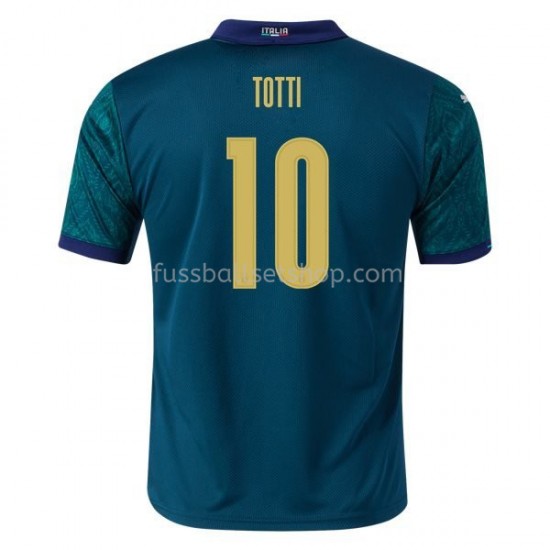 Günstige Fußball Trikotsatz Italien Francesco Totti 10 Ausweichtrikot EM 2020 Kurzarm