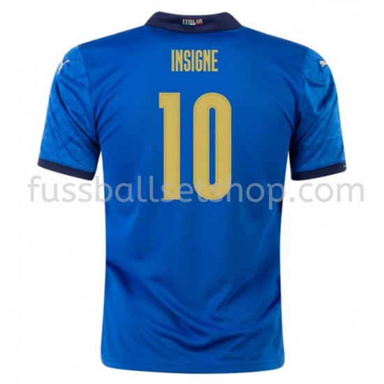 Günstige Fußball Trikotsatz Italien Insigne 10 Heimtrikot EM 2020 Kurzarm