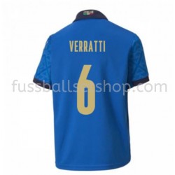 Günstige Fußball Trikotsatz Italien Verratti 6 Heimtrikot EM 2020 Kurzarm