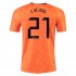 Günstige Fußball Trikotsatz Niederlande Frenkie de Jong 21 Heimtrikot EM 2020 Kurzarm