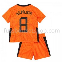Günstige Fußball Trikotsatz Niederlande Georginio Wijnaldum 8 Kinder Heimtrikot EM 2020 Kurzarm