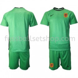 Günstige Fußball Trikotsatz Niederlande Torwart Kinder Auswärtstrikot EM 2020 Kurzarm