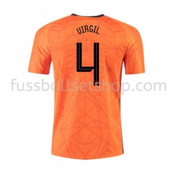 Günstige Fußball Trikotsatz Niederlande VIRGIL 4 Heimtrikot EM 2020 Kurzarm