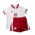 Günstige Fußball Trikotsatz Polen Kinder Heimtrikot EM 2020 Kurzarm