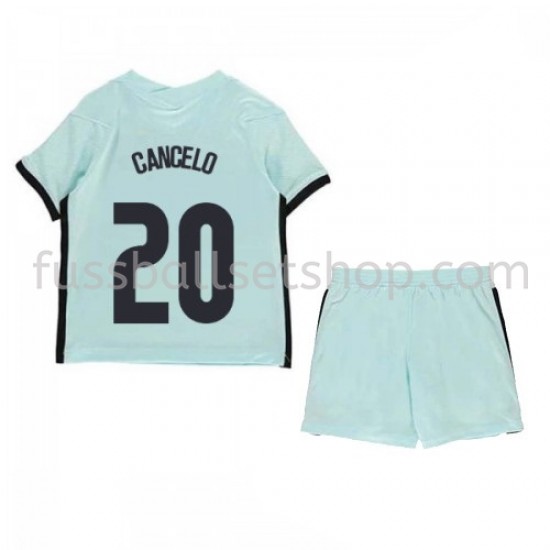 Günstige Fußball Trikotsatz Portugal Joao Cancelo 20 Kinder Auswärtstrikot EM 2020 Kurzarm
