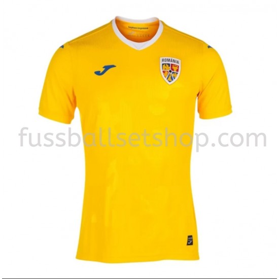 Günstige Fußball Trikotsatz Rumänien Heimtrikot 2021 Kurzarm