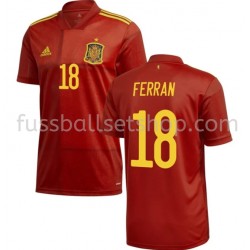 Günstige Fußball Trikotsatz Spanien Ferran 18 Heimtrikot EM 2020 Kurzarm