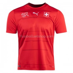 Günstige Fußball Trikotsatz Schweiz Heimtrikot 2021-2022 Kurzarm