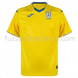 Günstige Fußball Trikotsatz Ukraine Heimtrikot 2020-2021 Kurzarm