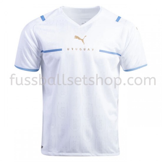 Günstige Fußball Trikotsatz Uruguay Auswärtstrikot 2021-2022 Kurzarm