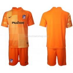 Günstige Fußball Trikotsatz Atlético Madrid Torwart Kinder Heimtrikot 2021-2022 Kurzarm