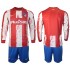 Günstige Fußball Trikotsatz Atlético Madrid Kinder Heimtrikot 2021-2022 Langarm