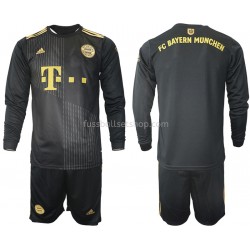 Günstige Fußball Trikotsatz FC Bayern München Kinder Auswärtstrikot 2021-2022 Langarm
