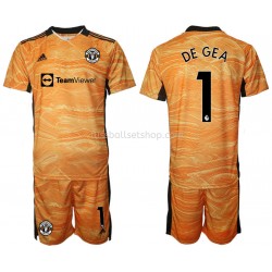 Günstige Fußball Trikotsatz Manchester United David de Gea 1 Torwart Kinder Heimtrikot 2021-2022 Kurzarm