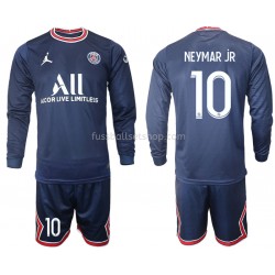 Günstige Fußball Trikotsatz Paris Saint-Germain Neymar JR 10 Kinder Heimtrikot 2021-2022 Langarm