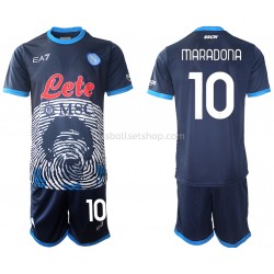 Günstige Fußball Trikotsatz SSC Neapel Diego Maradona 10 Special 2 Kinder Heimtrikot 2021-2022 Kurzarm