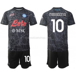 Günstige Fußball Trikotsatz SSC Neapel Diego Maradona 10 Special Kinder Heimtrikot 2021-2022 Kurzarm