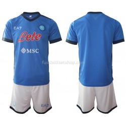 Günstige Fußball Trikotsatz SSC Neapel Kinder Heimtrikot 2021-2022 Kurzarm
