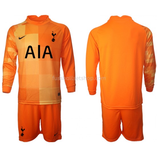 Günstige Fußball Trikotsatz Tottenham Hotspur Torwart Kinder Ausweichtrikot 2021-2022 Langarm