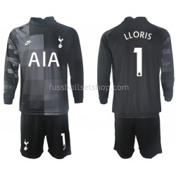 Günstige Fußball Trikotsatz Tottenham Hotspur Hugo Lloris 1 Torwart Kinder Auswärtstrikot 2021-2022 Langarm